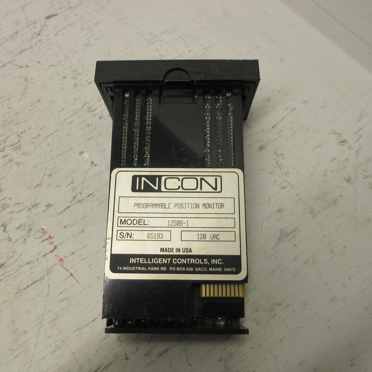 INCON 1250B-1 Programmable Position Monitor 1250B In Con Panel Meter 120VAC USA (AH1196-1)