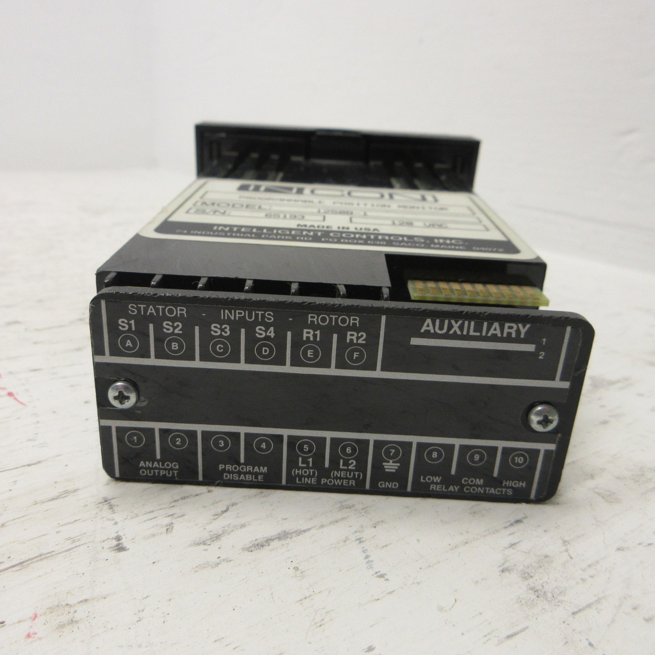 INCON 1250B-1 Programmable Position Monitor 1250B In Con Panel Meter 120VAC USA (AH1196-1)