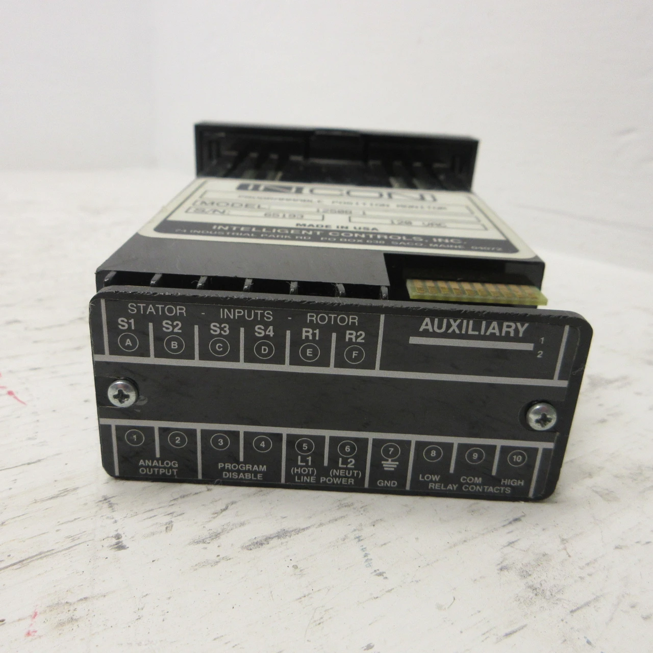 INCON 1250B-1 Programmable Position Monitor 1250B In Con Panel Meter 120VAC USA (AH1196-1)
