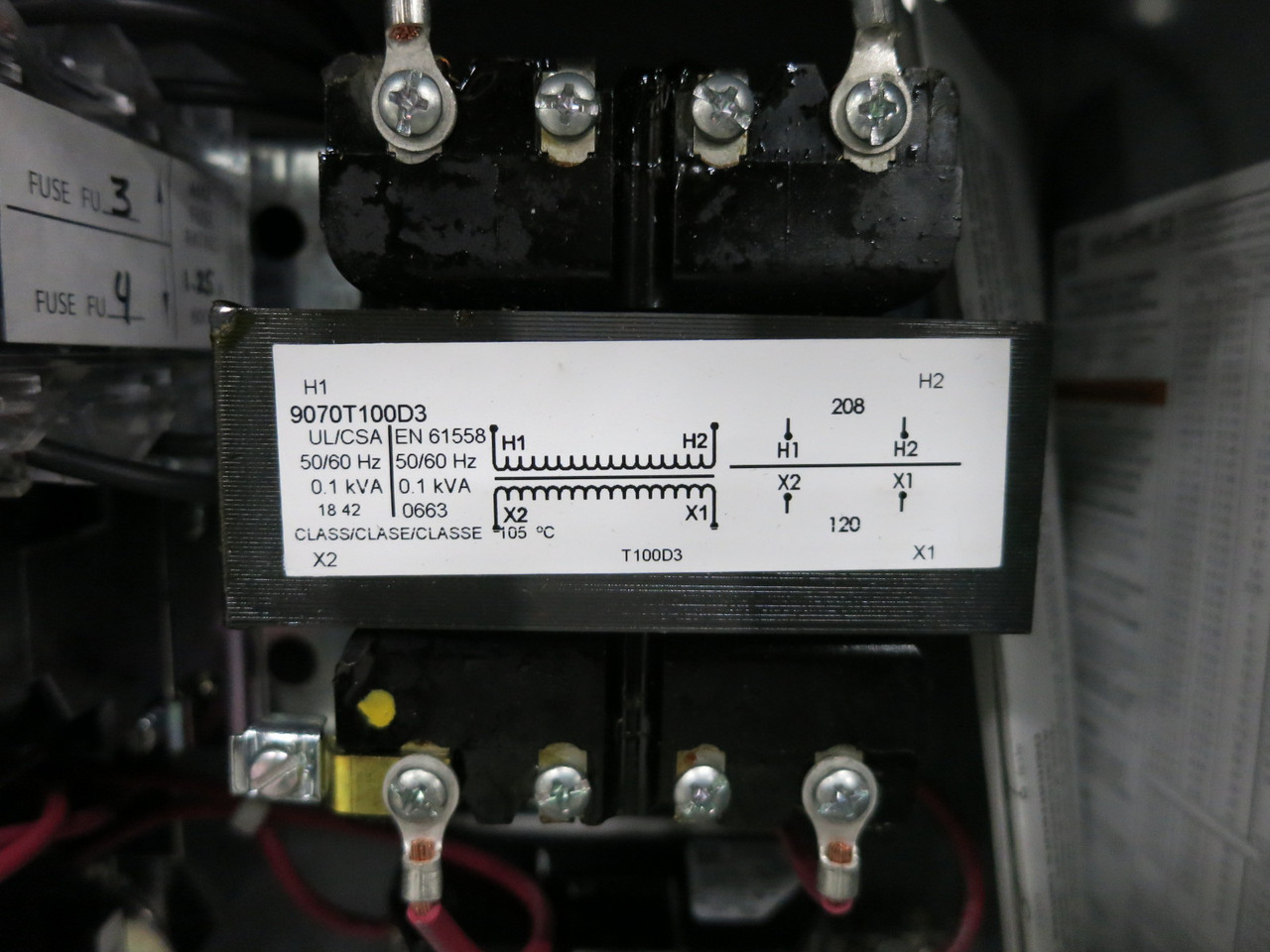 NEW Square D 8536SCO3S Enclosed Size 1 Motor Starter 120V Coil 8536SC03S 208V CT (DW8151-3)