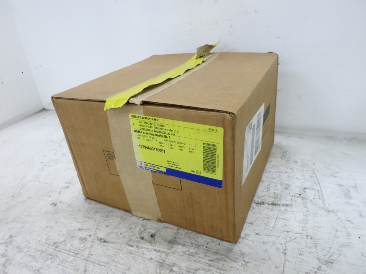 NEW Square D 8536SCO3S Enclosed Size 1 Motor Starter 120V Coil 8536SC03S 208V CT (DW8151-3)