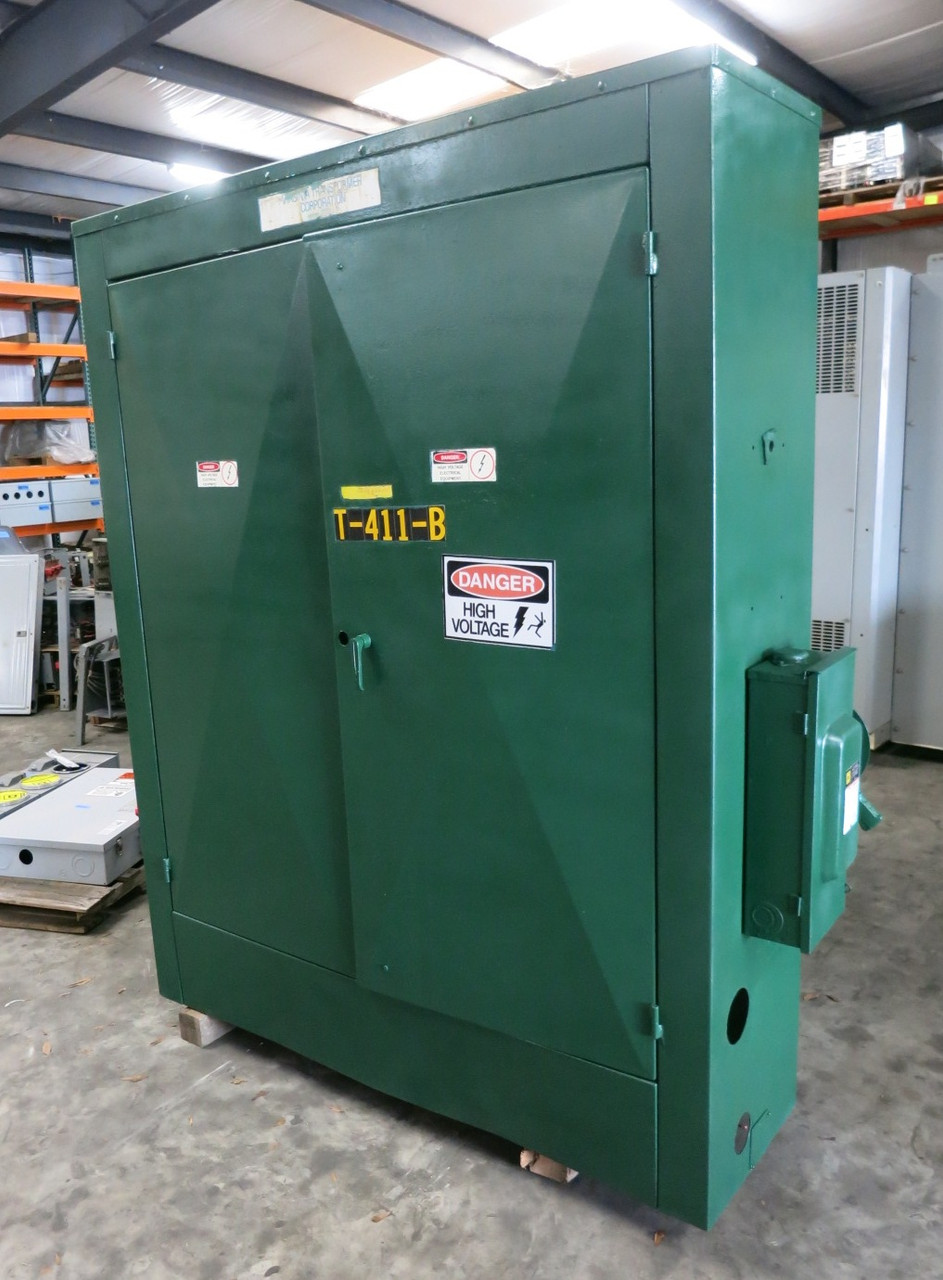 Image of Virginia 225 kVA 12470 Delta to 208Y/120 V 3PH Oil Filled Pad Mount Transformer