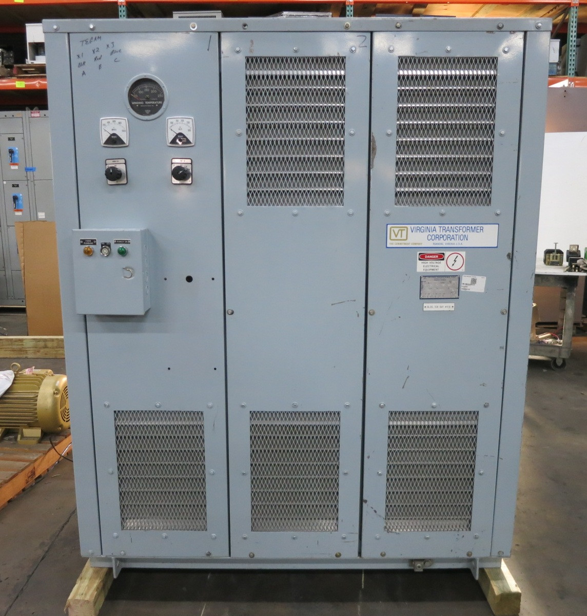 Virginia 225/300 kVA 12470V to 208Y/120 V 3PH Dry Type Transformer 12470 - 208 (DW8148-1)