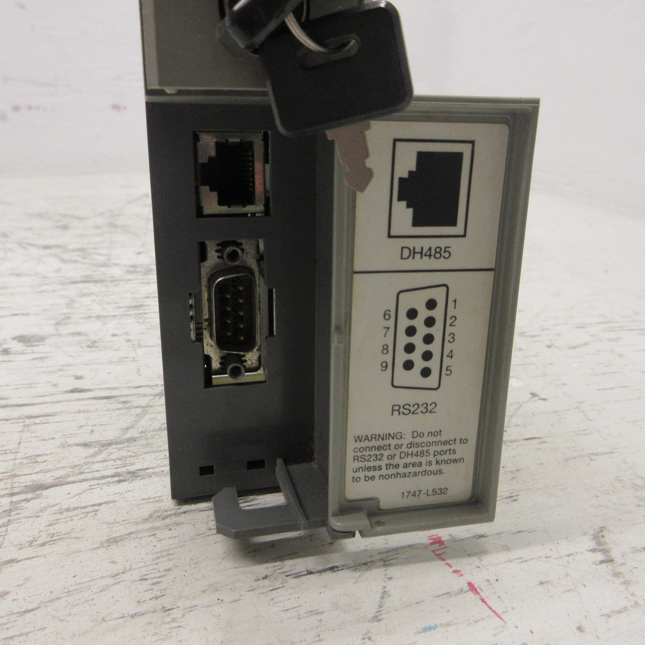 Allen Bradley 1747-L532 Ser D Rev 4 SLC500 SLC 5/03 CPU Processor Unit w/ Keys (AH1201-1)