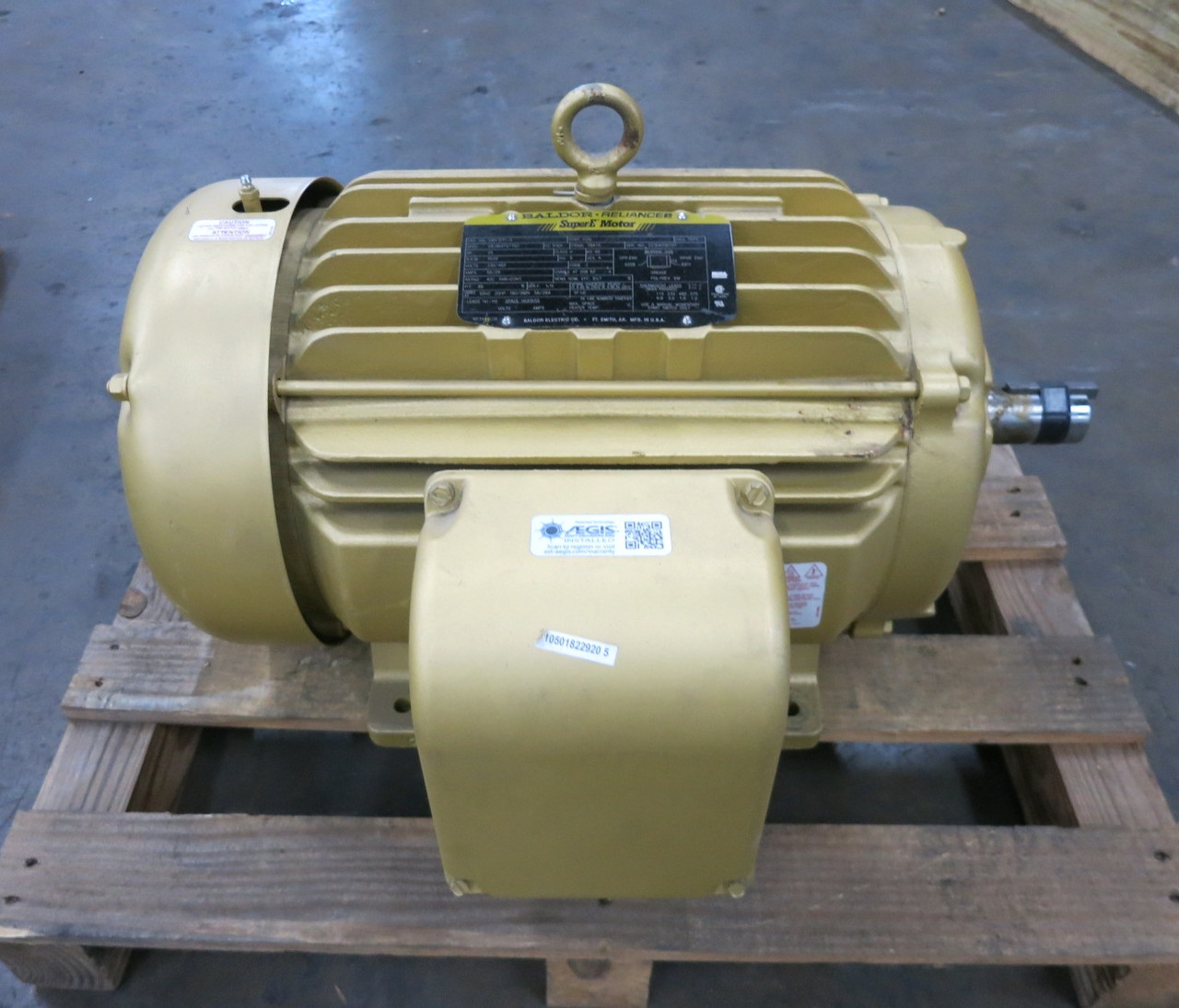 Baldor EM4107T-G 25 HP AC Motor 230/460V 3520 RPM 284TS Reliance Super-E TEFC (DW8156-1)