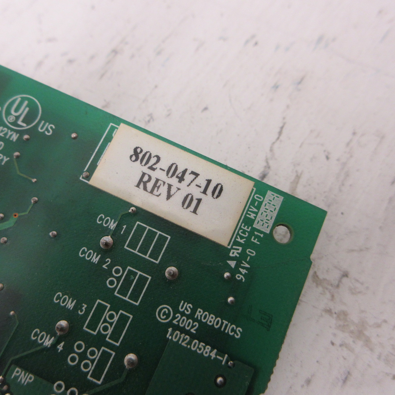 US Robotics 64-005687-03 Internal Modem Card U.S. 802-047-10 Rev 01 6400568703 (AH1205-1)