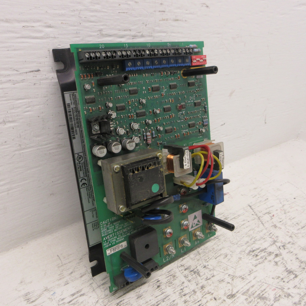 SSD Drives Parker 512C-16-00-00-00 DC Drive Controller 24 Amp 1PH AH389041U001 (AH1213-1)