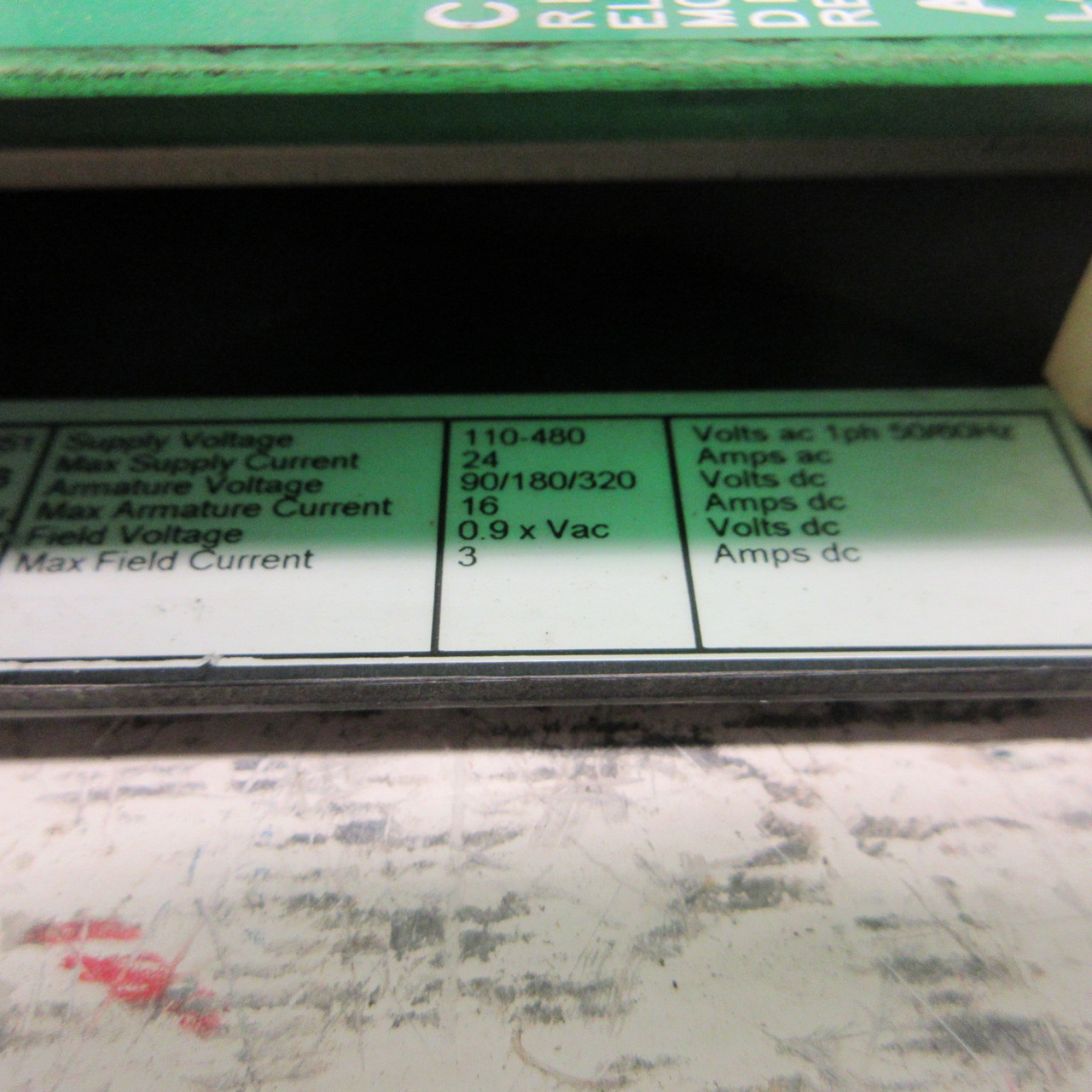 SSD Drives Parker 512C-16-00-00-00 DC Drive Controller 24 Amp 1PH AH389041U001 (AH1213-1)