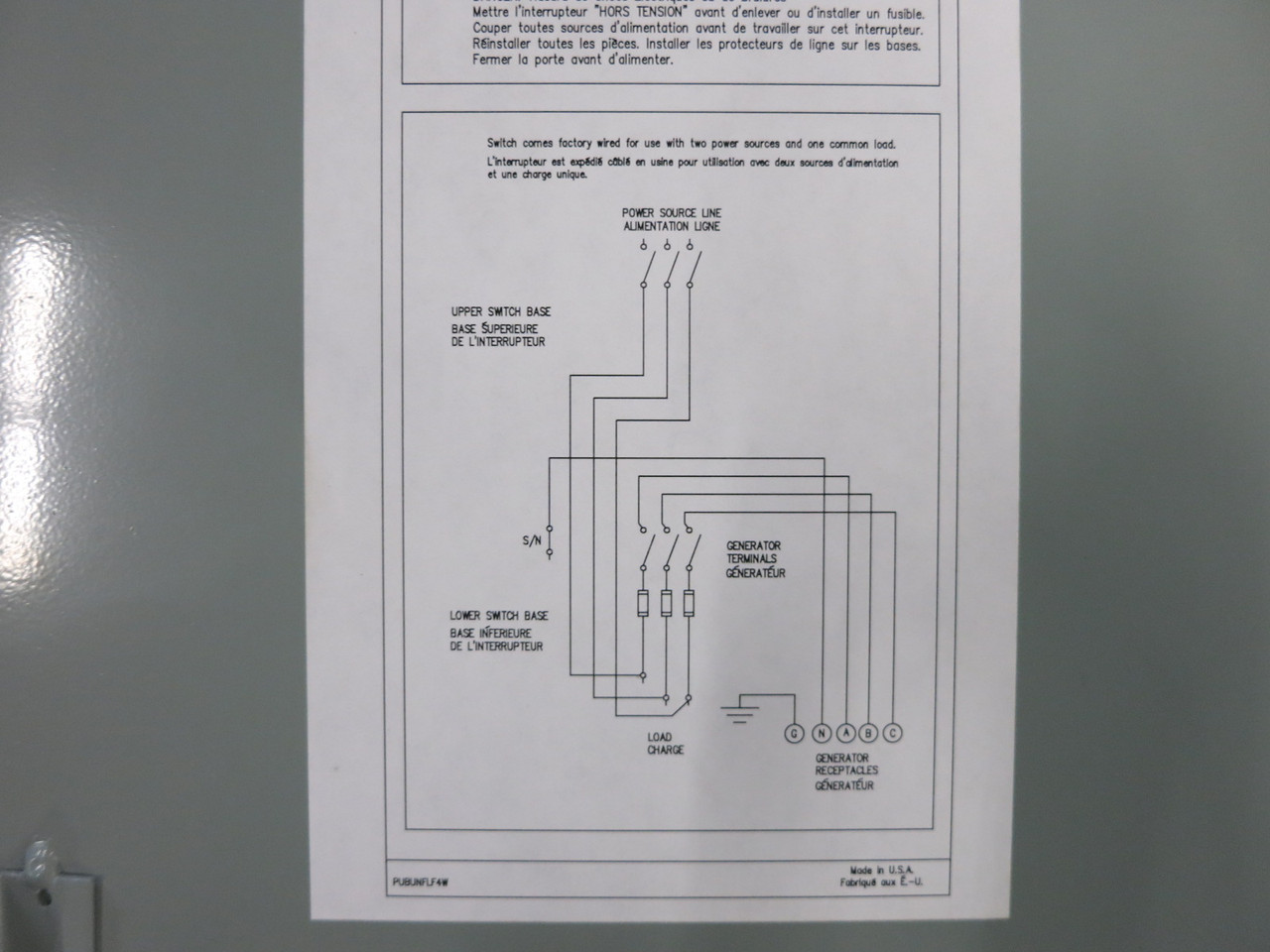 NEW Eaton DT363NRKLC 100A 600V Fusible Double Throw Manual Transfer Switch 3R (DW8168-2)