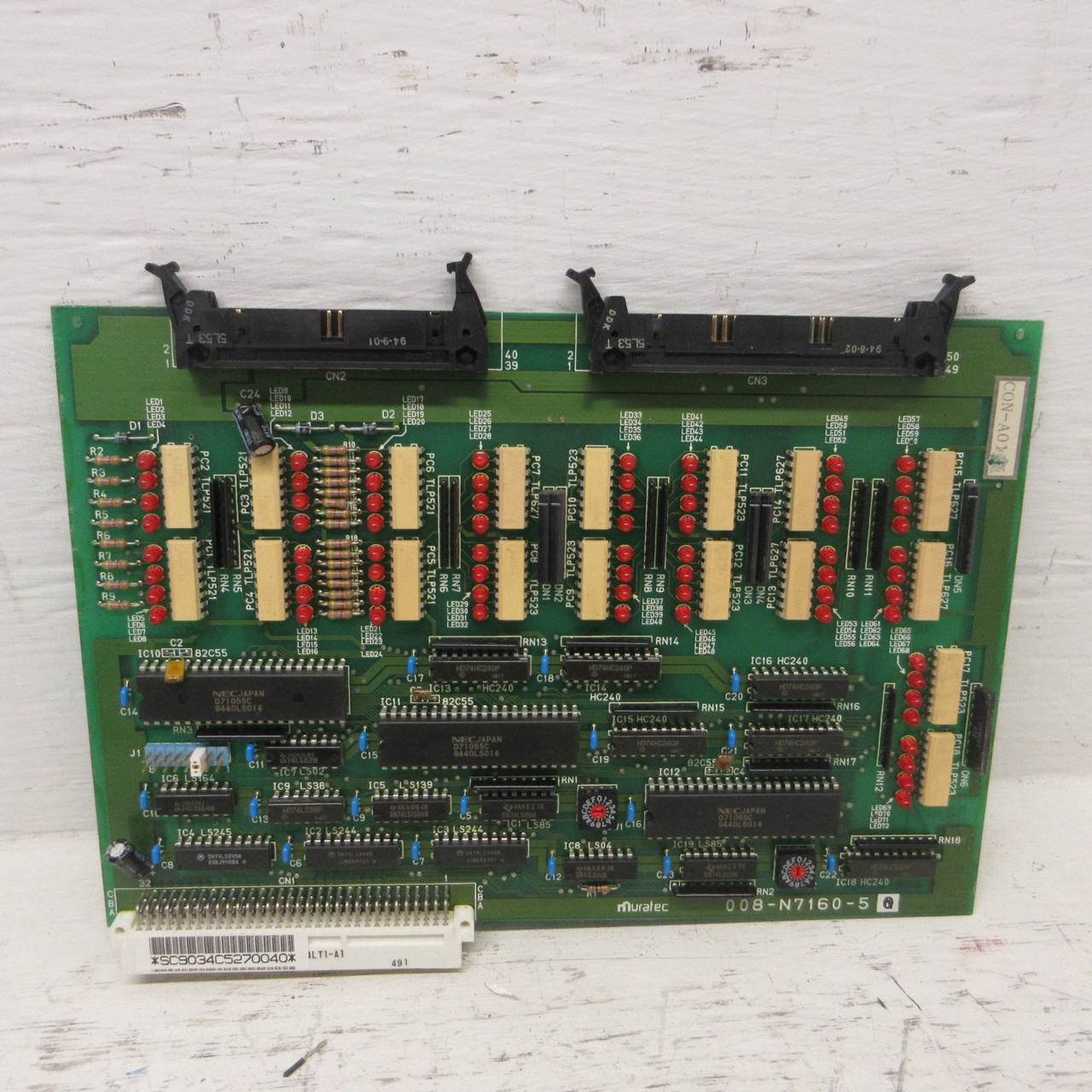 Muratec 008-N7160-50 Circuit PC Board PCB PLC 008-N7160-610 *SC9034C5270040* (AH1209-1)