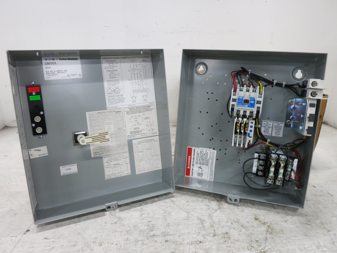 NEW Eaton ECN0701CDA Enclosed Size 0 Motor Starter AN16BN0 Start/Stop 480V CPT (DW8167-1)