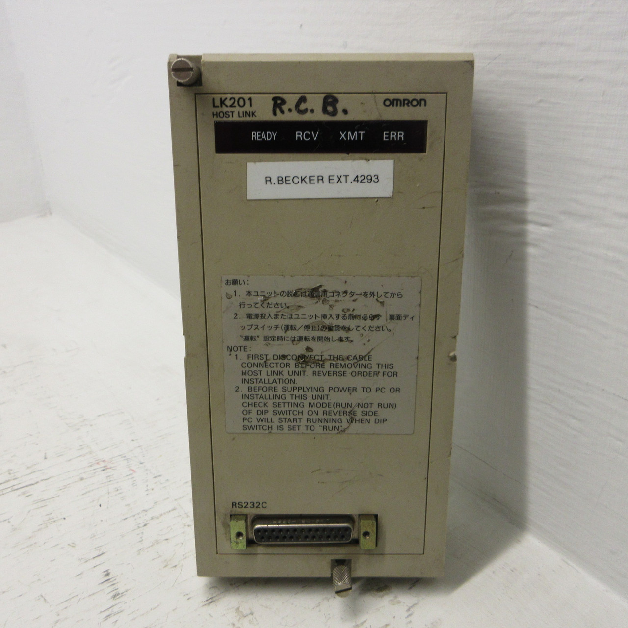 Omron LK201 Host Link Unit C120-LK201-EV1 3G2A6-LK201-EV1 3G2A6-LK201-E RS232C (AH1218-3)