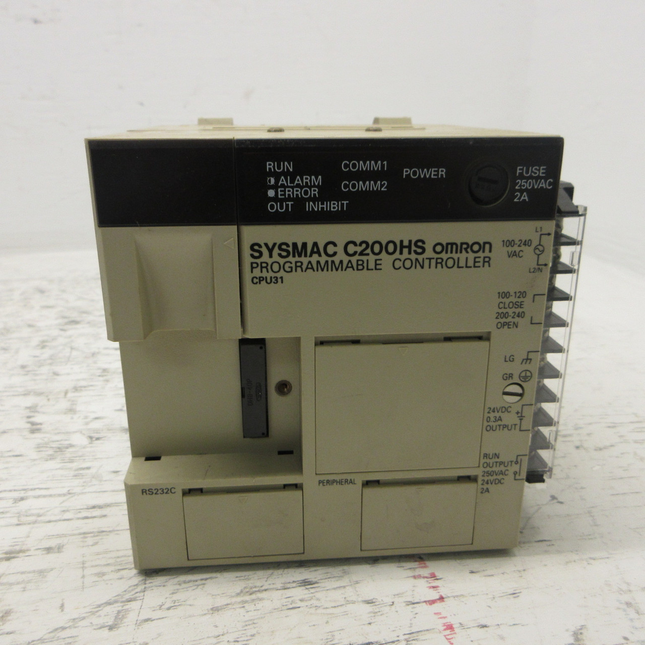 Omron C200HS-CPU31-E CPU Unit Processor Module CPU31 PLC SYSMAC C200HS 120/240V (AH1217-1)