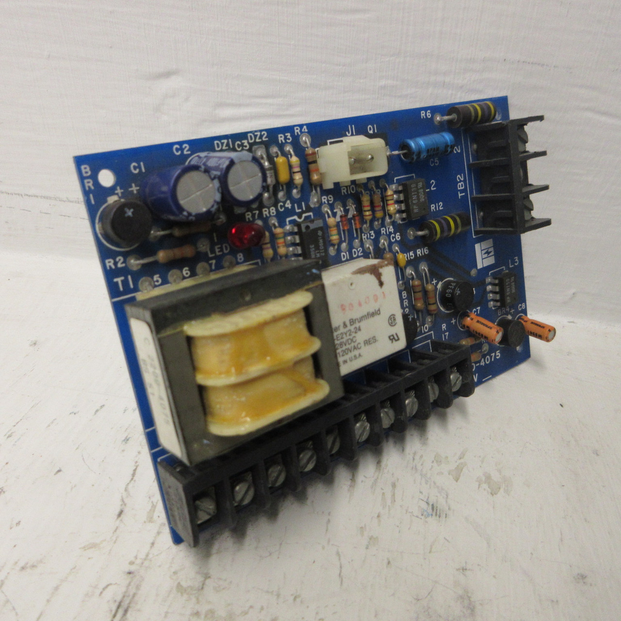 Emerson Control Techniques 2200-4075 Rev C PC Stop Zero Board 600VDC 115V E-Stop (AH1221-10)