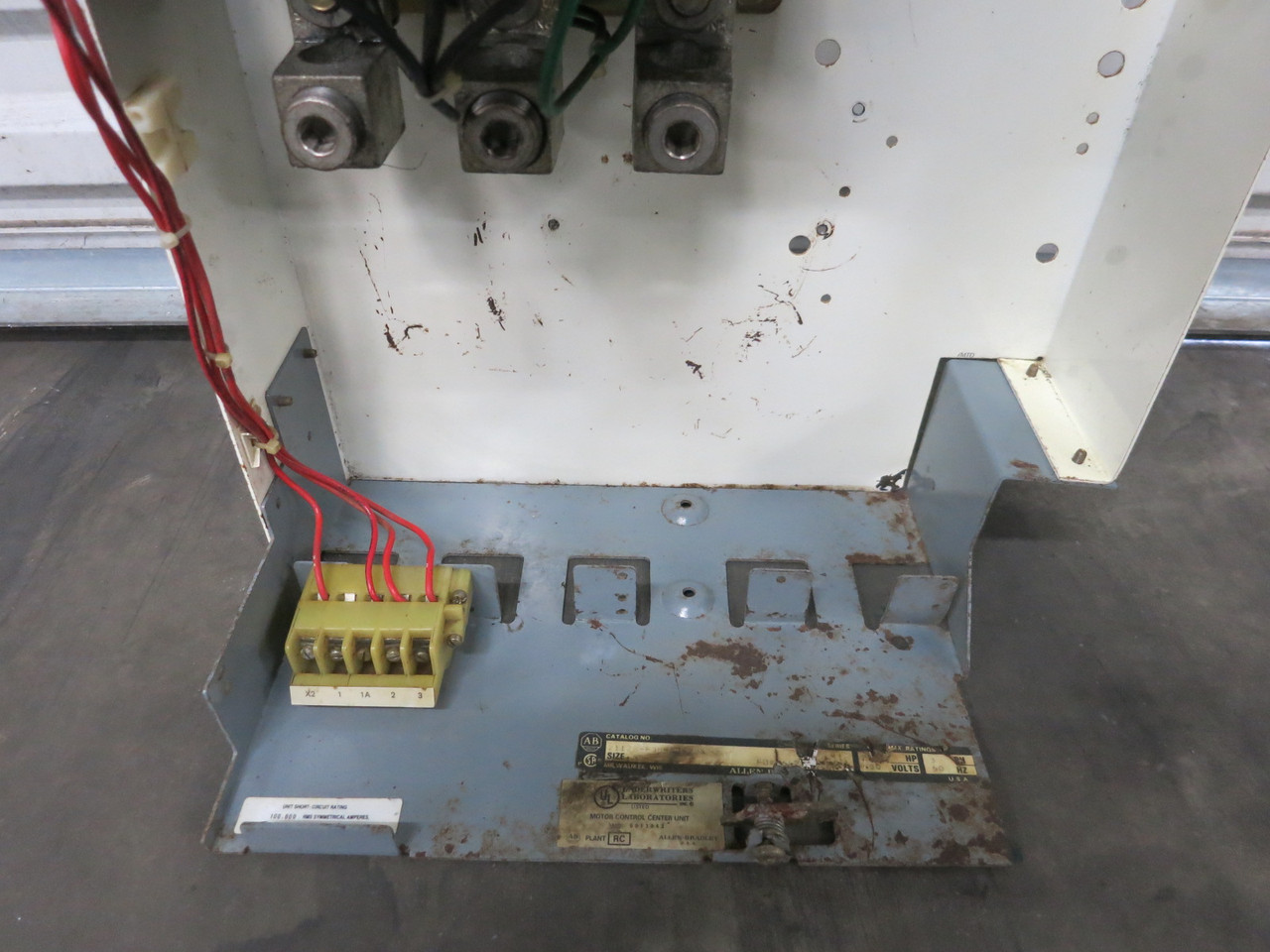 Allen Bradley 2100 Centerline 400 Amp Fusible Size 5 Starter 58" MCC Bucket 400A (BJ1114-3)