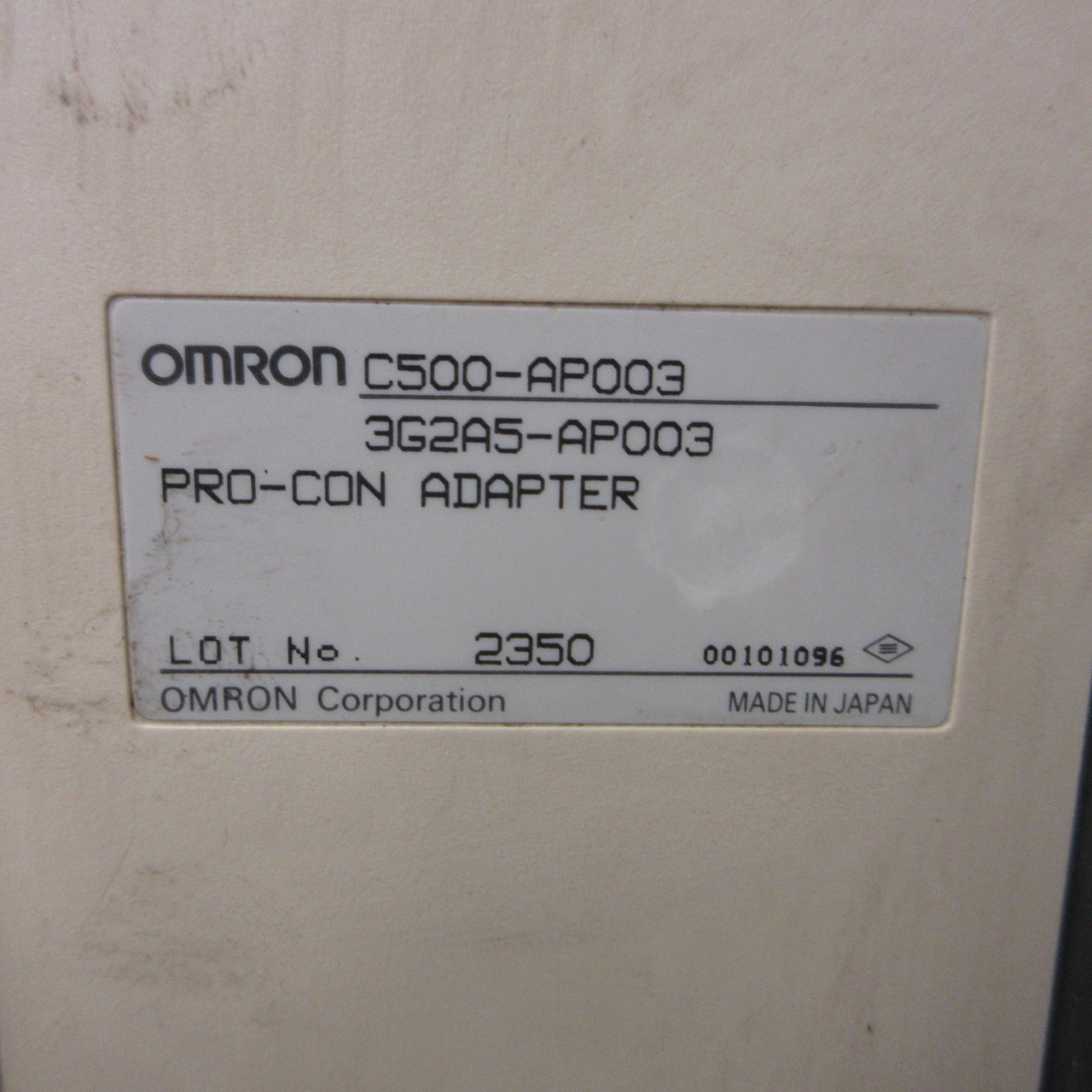 Omron AP003 Pro-Con Adapter C500-AP003 3G2A5-AP003 PLC SYSMAC C500 C500AP003 (AH1223-5)