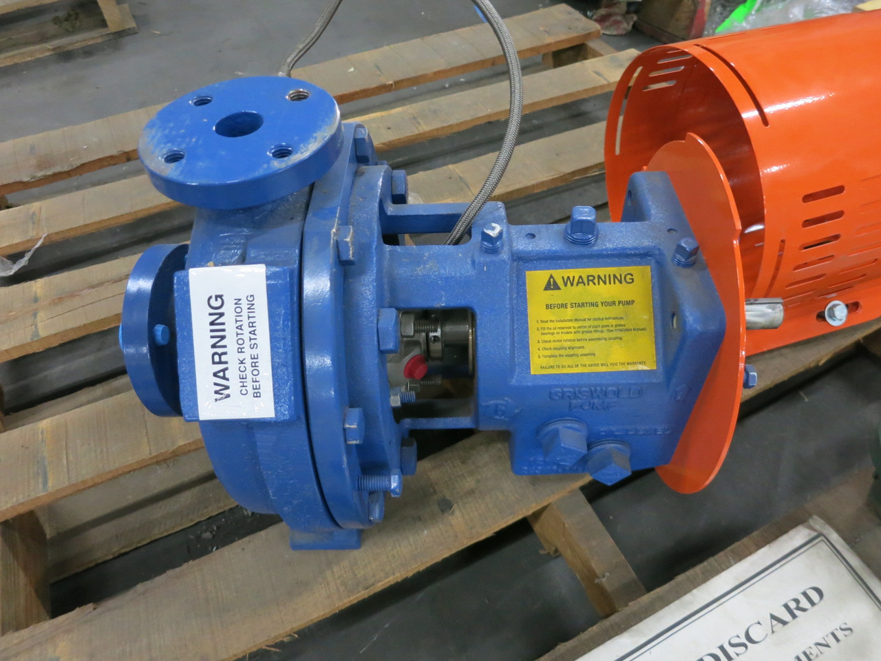 NEW Griswold 811S-1.5x1-8 Centrifugal Pump Model 811 S/1.5x1-8/D01D/D0672/SE/SNB (DW8179-1)
