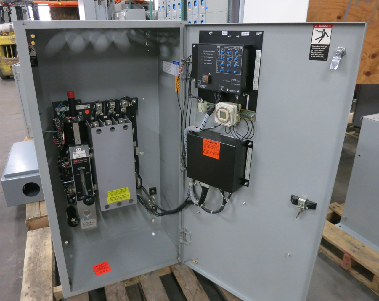 Zenith ZTGK22EC-4 225A 480V Automatic Transfer Switch ATS 3PH 225 Amp MX100 (DW8177-1)