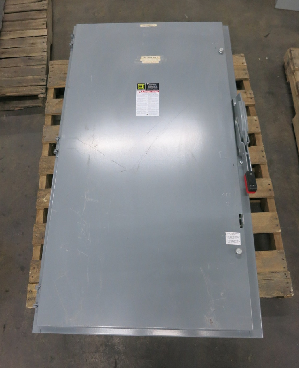 Square D HU365 400A 600V Non-Fusible Safety Switch Disconnect 400 Amp HU-365 E04 (DW8176-1)