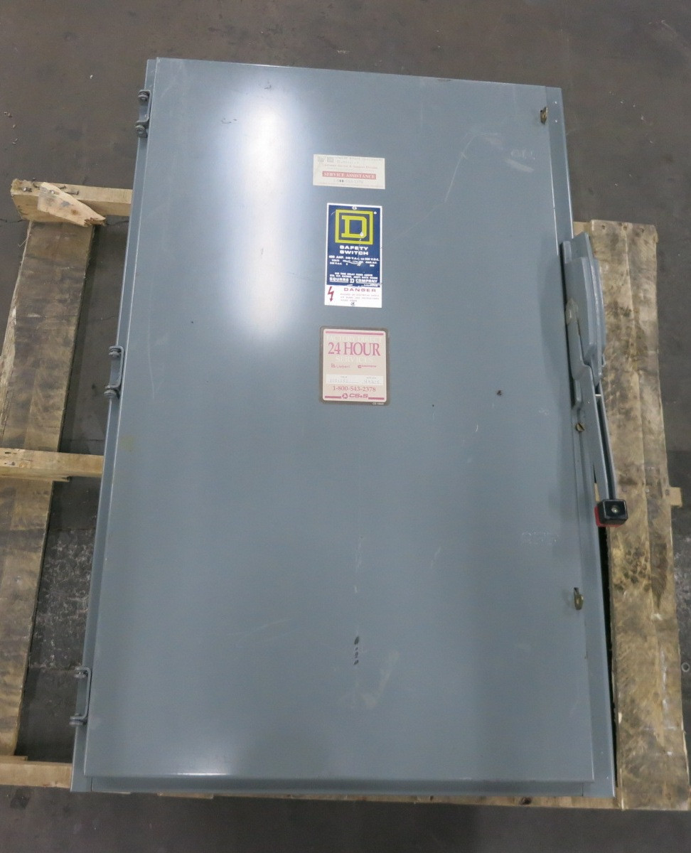 Square D H226N 600A 240V 2-Pole Fusible Safety Switch Neutral 600 Amp H226-N D2 (DW8178-1)
