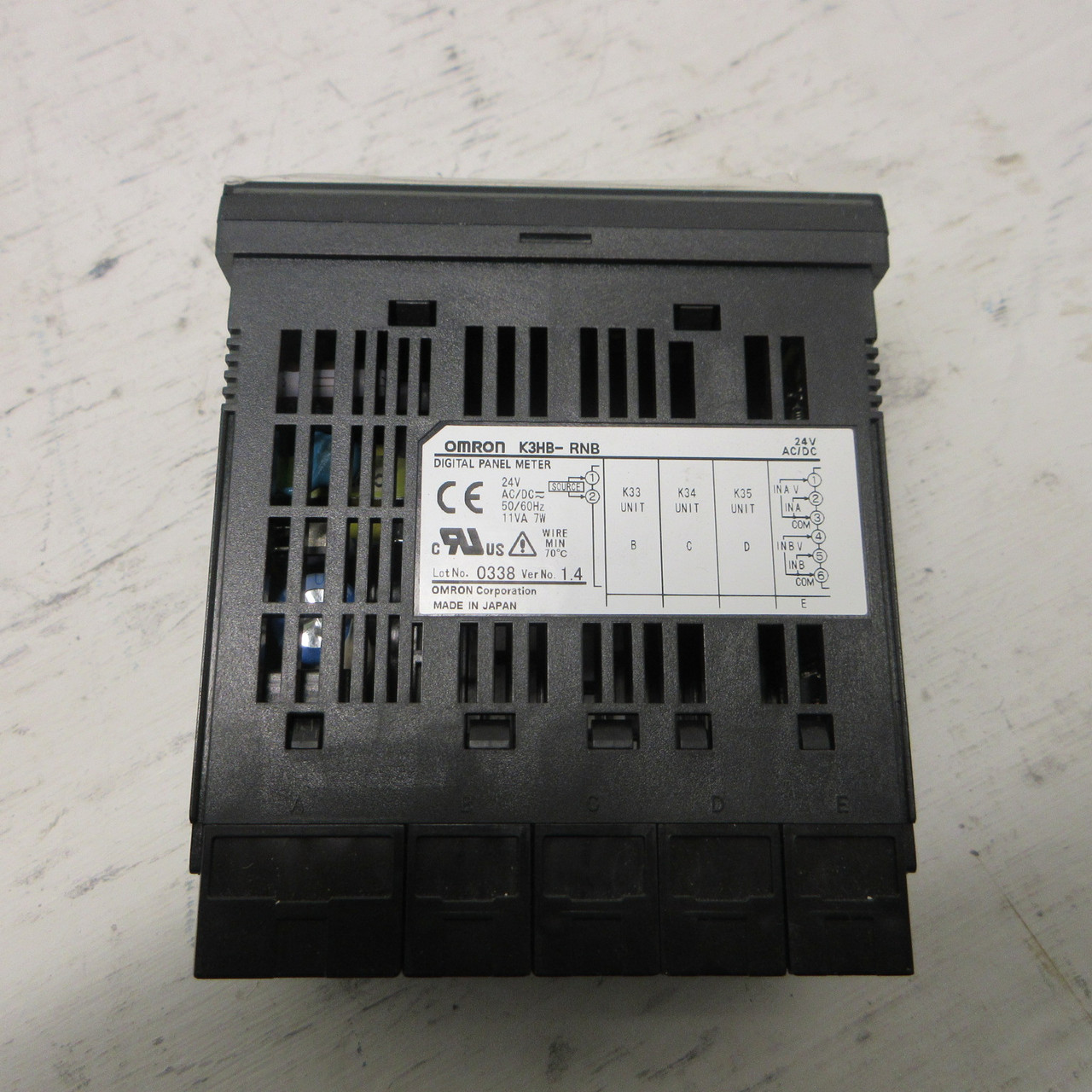 Omron K3HB-RNB Digital Panel Meter 24V AC/DC 5 Digit 50/60hz 11VA 7W 8 Terminal (AH1227-1)