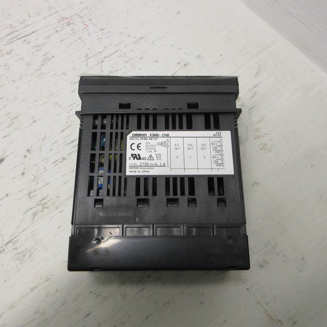 Omron K3HB-CNB Digital Panel Meter 24V AC/DC 5 Digit 50/60hz 11VA 7W 8 Terminal (AH1228-2)