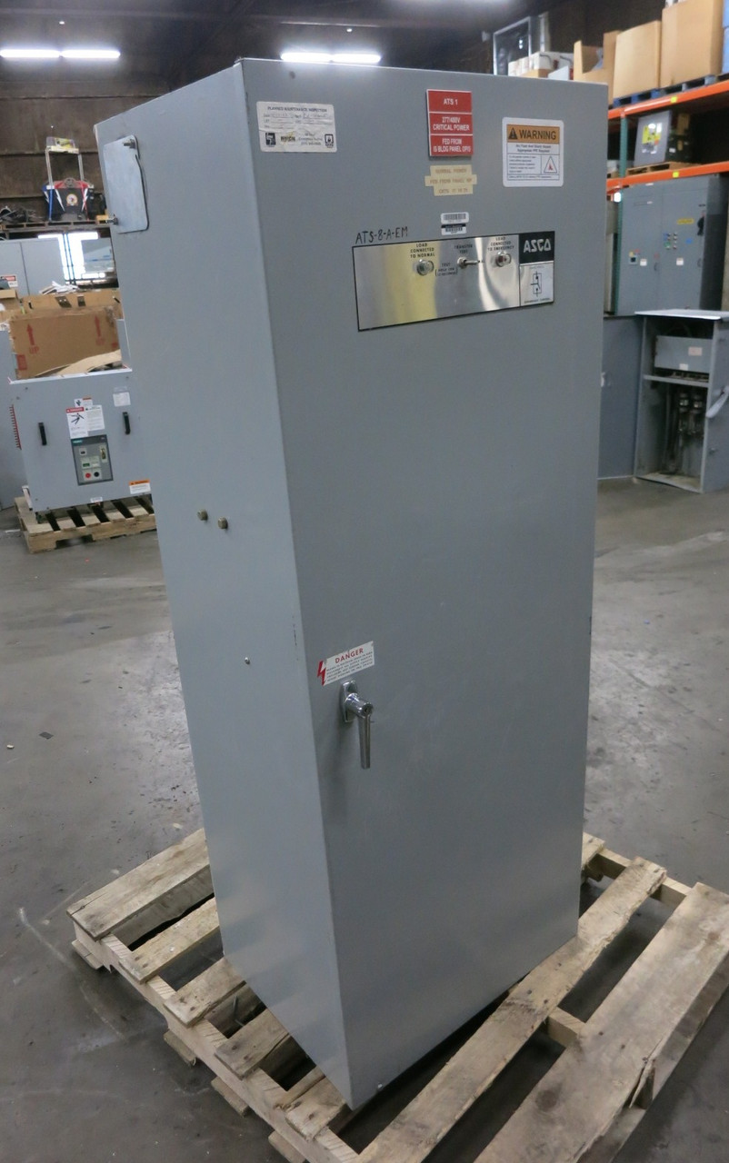 ASCO B940340099C 400A 480/277 Automatic Transfer Switch Bulletin 940 400 Amp ATS (DW8184-1)