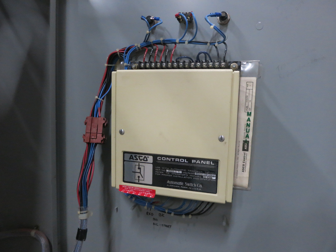 ASCO B940340099C 400A 480/277 Automatic Transfer Switch Bulletin 940 400 Amp ATS (DW8184-1)