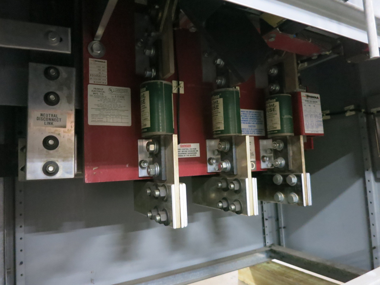 Siemens FCI 1200A Switchgear 208Y/120 Pringle QA-1233-CBC 1200 Amp 208 V ITE (DW8189-1)