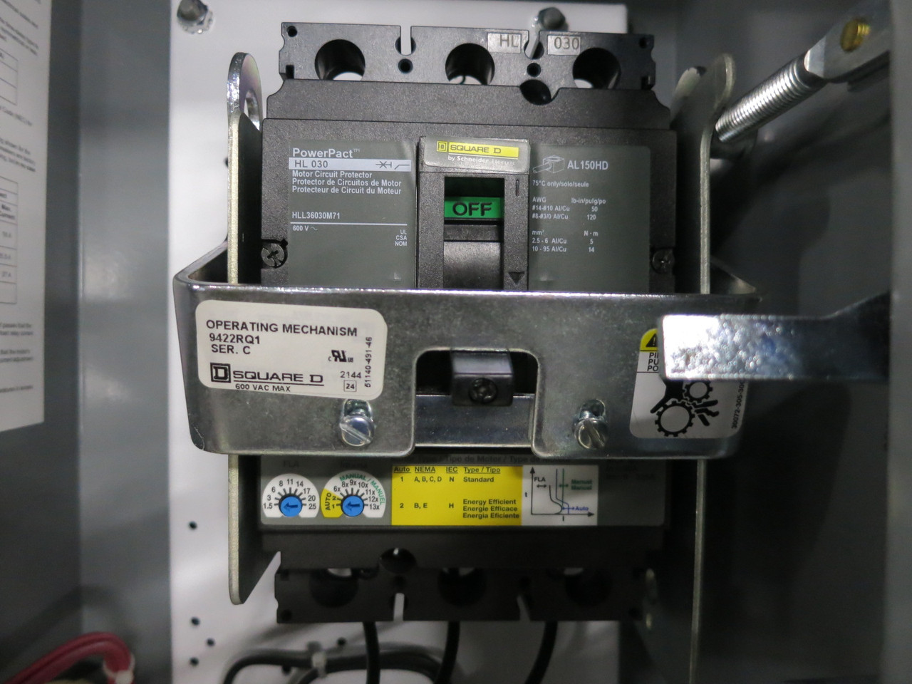 NEW Square D 30A Breaker Size 0 Starter Combination Box HLL36030M71 8536SBOH308S (DW8188-1)