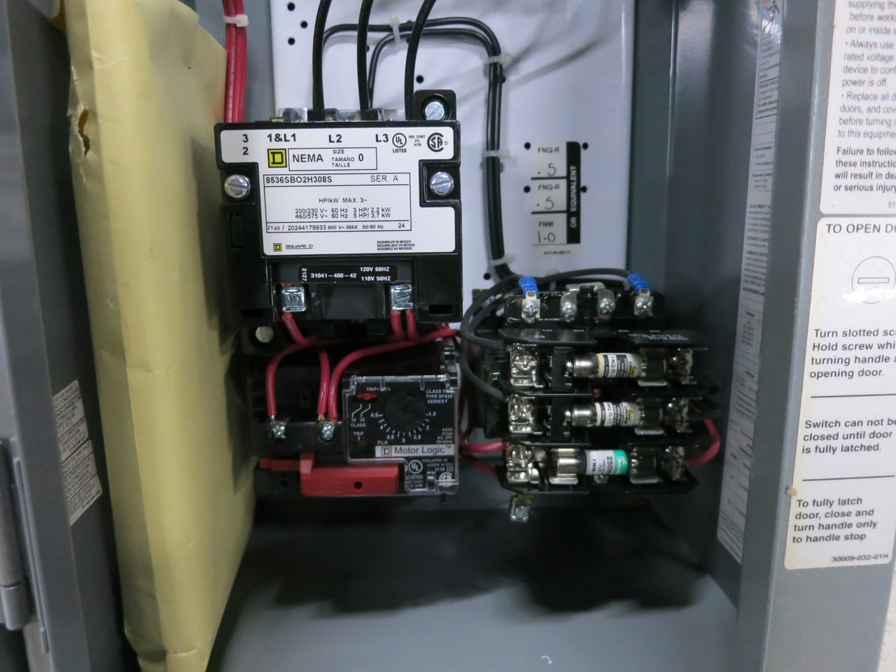 NEW Square D 30A Breaker Size 0 Starter Combination Box HLL36030M71 8536SBOH308S (DW8188-1)