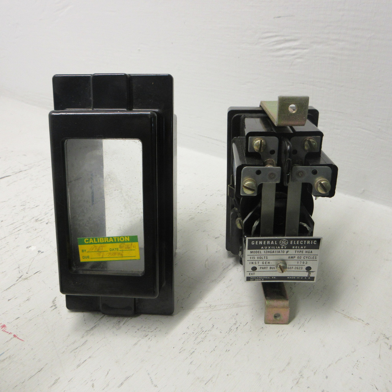 General Electric GE 12HGA11A70F Auxiliary Relay Type HGA 115V 60HZ P.B GEF-2623 (AH1247-2)