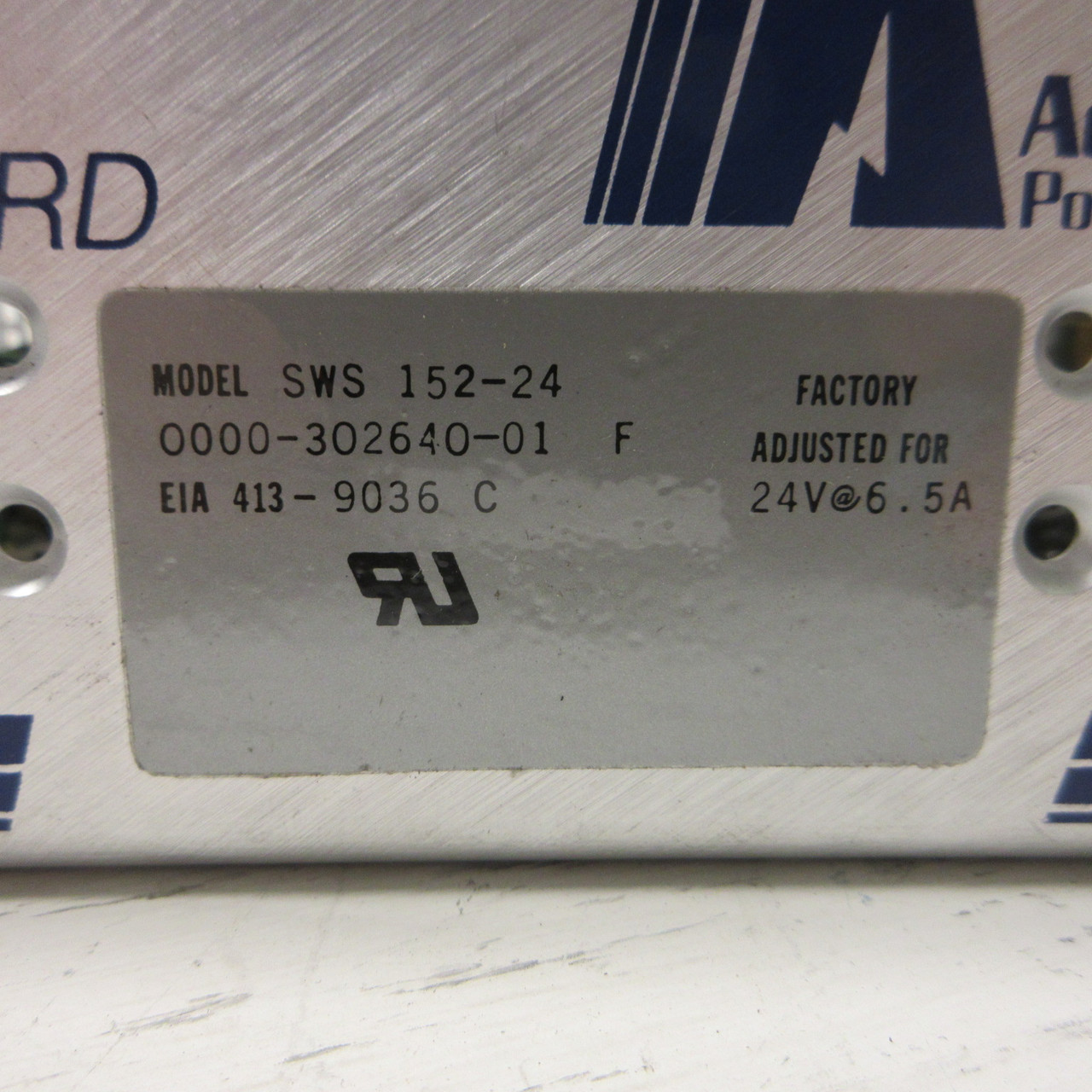 Acme Electric SWS 152-24 Power Supply 150W Max SWS 152-24 0000-302640-01 F 6.5A (AH1244-2)