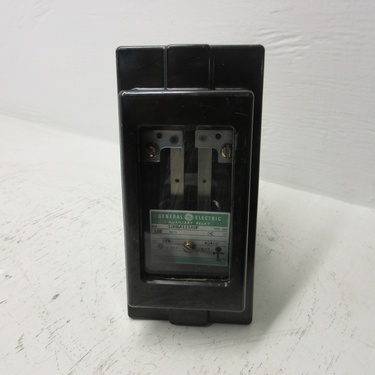 General Electric GE 12HGA111A2F Auxiliary Relay Type HGA 125VDC P.B GEF-2623 (AH1246-2)