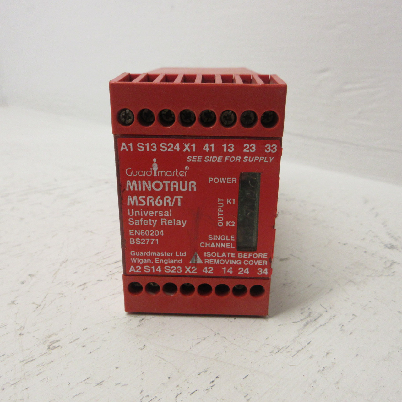 Allen Bradley MSR6R/T GuardMaster Universal Safety Relay Minotaur Single Channel (AH1249-4)