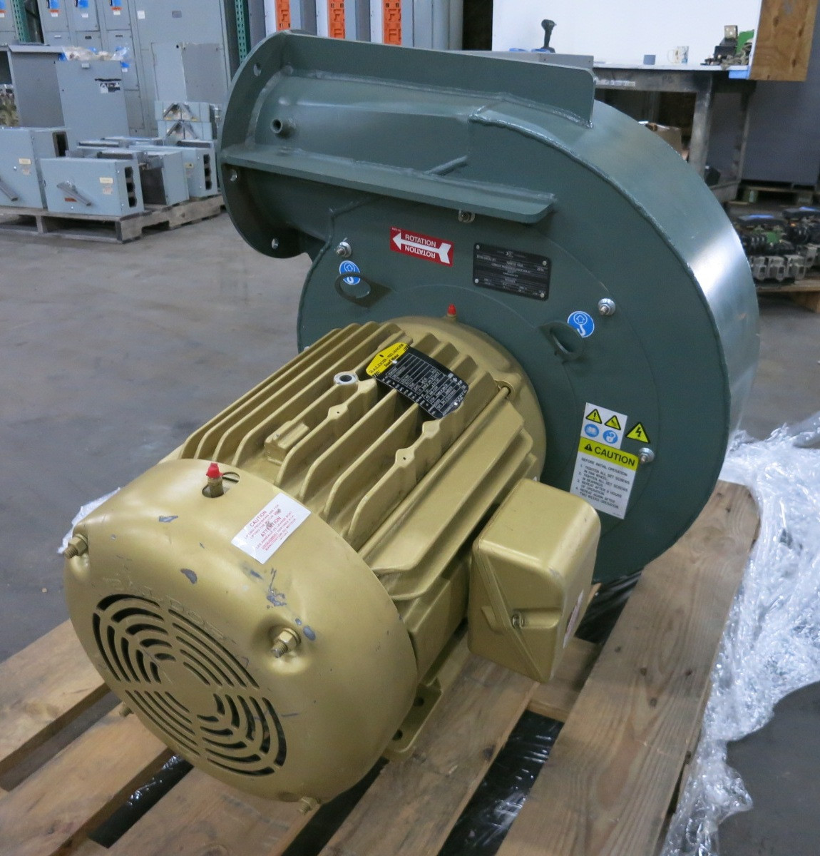 NEW Sigma Thermal ARR-4V Pressure Blower 2298 CFM 15 HP Motor CEM2394T 3520 RPM (DW8200-1)