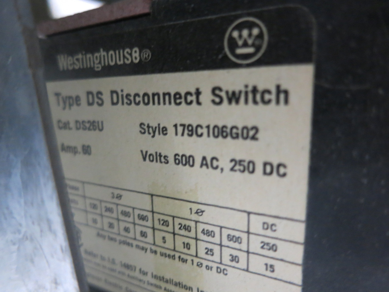 Siemens Model 90 60/30A Dual Fusible 12" MCC Bucket 60 Amp 30 Amp Fused Model 95 (DW8206-1)