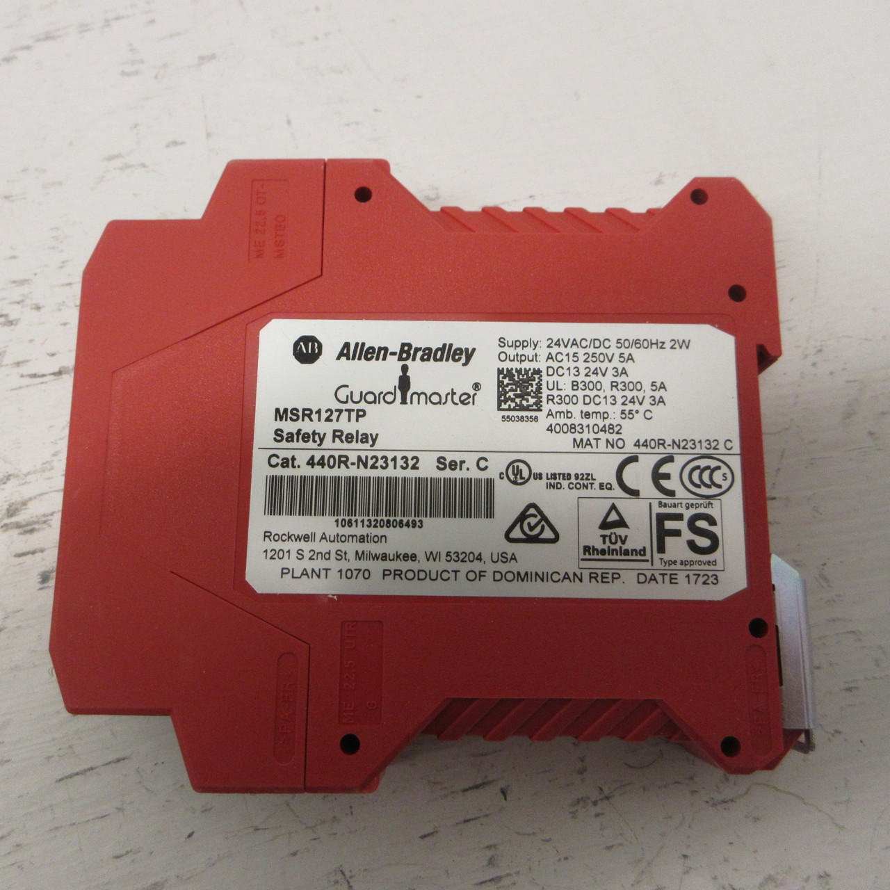 NEW Allen Bradley MSR127TP GuardMaster 440R-N23131 Modular Safety Relay PLC NIB (AH1260-3)