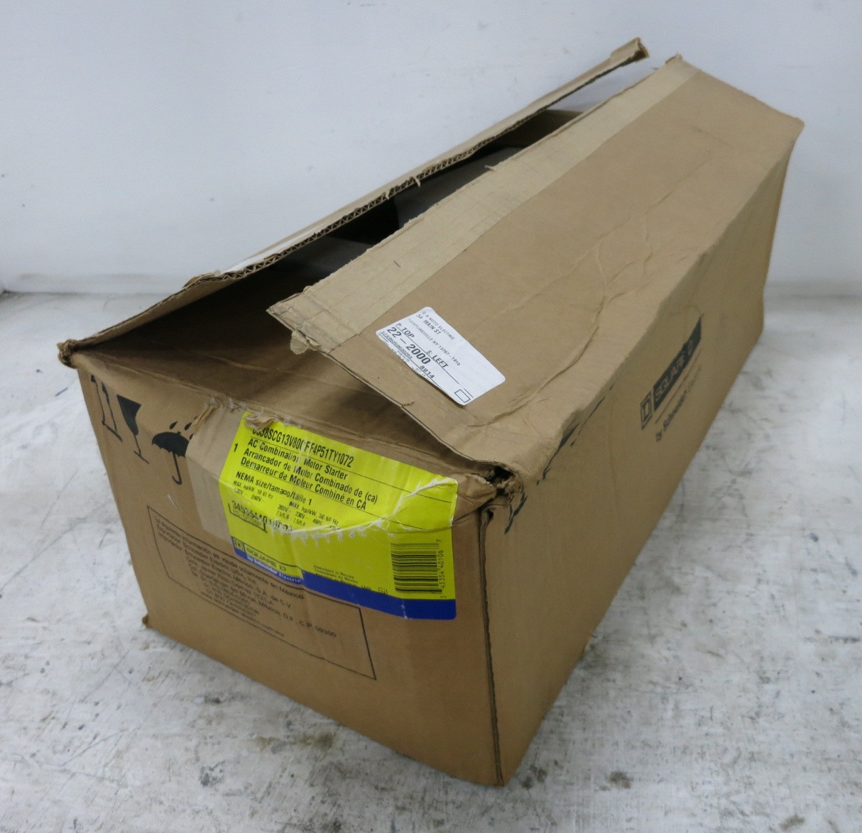 NEW Square D 30A Fusible Size 1 Starter Combo Box 8536SCO3S 30 Amp 240V - 120V (DW8213-1)