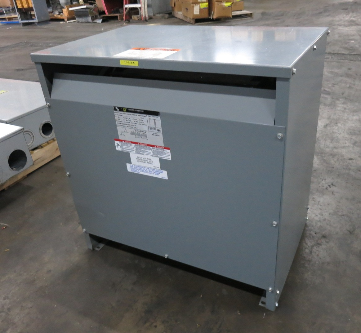 Square D 75 KVA 480 Delta to 240 Delta V 3PH Transformer 75T6H 480V - 240V (DW8216-1)