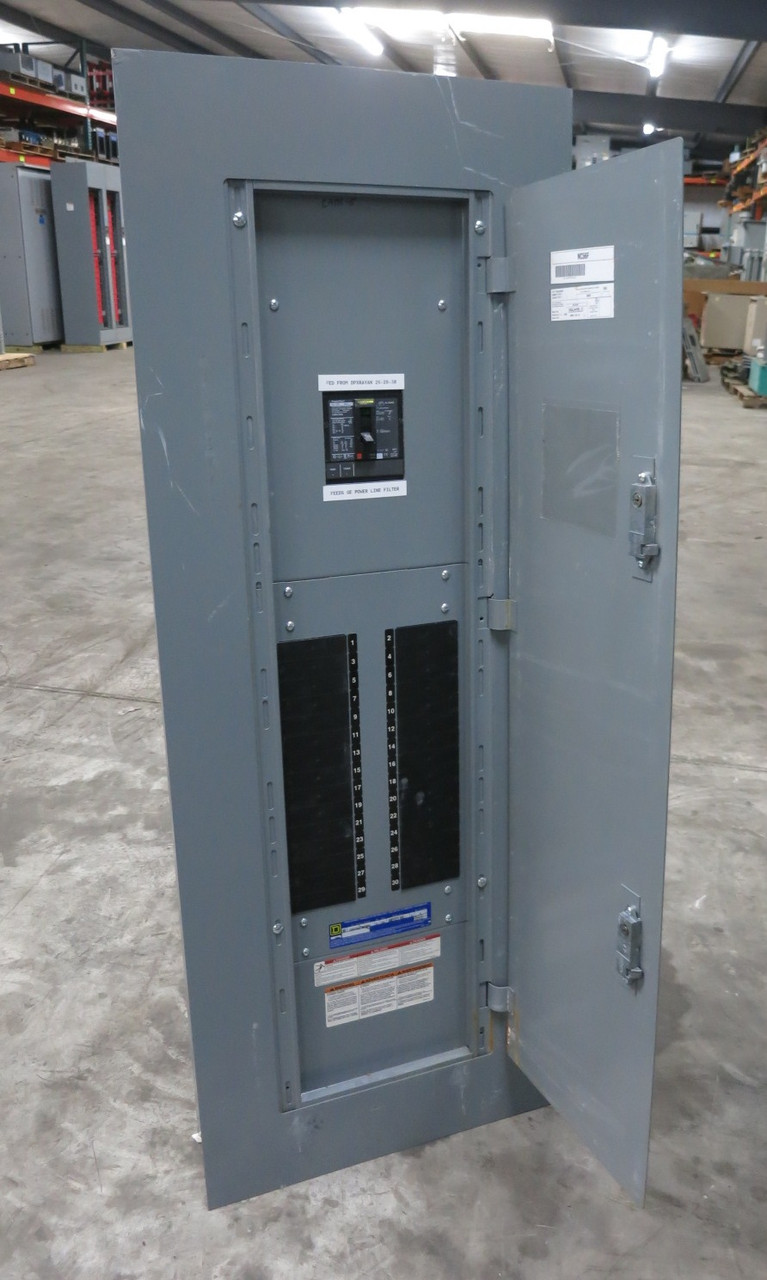 Square D 150A NF Main Breaker Panel Board 3PH 4W 480/277V 150 Amp HJM36150SA (DW8225-1)