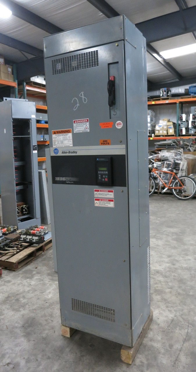 Allen Bradley 1336F-B075-AN-EN-L6 75 HP 480V 1336 Plus II AC VS Drive 200A Fused (DW8224-1)