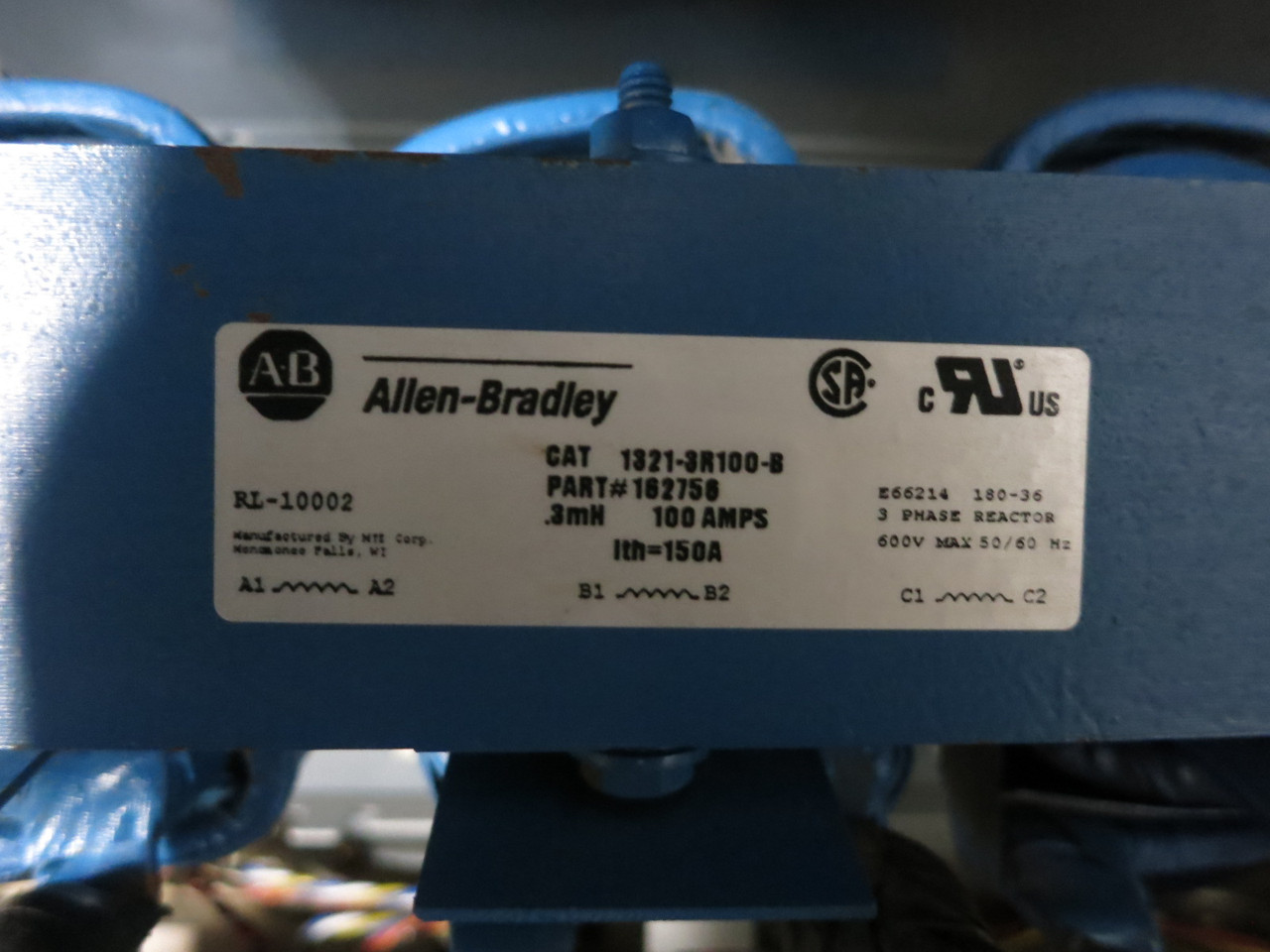 Allen Bradley 1336F-B075-AN-EN-L6 75 HP 480V 1336 Plus II AC VS Drive 200A Fused (DW8224-1)