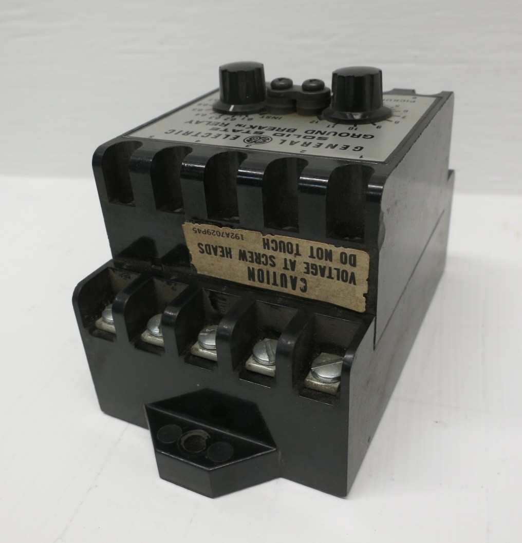 GE TGSR12 Solid State Ground Break Relay TGS General Electric TGSR Class 1 (DW8229-3)