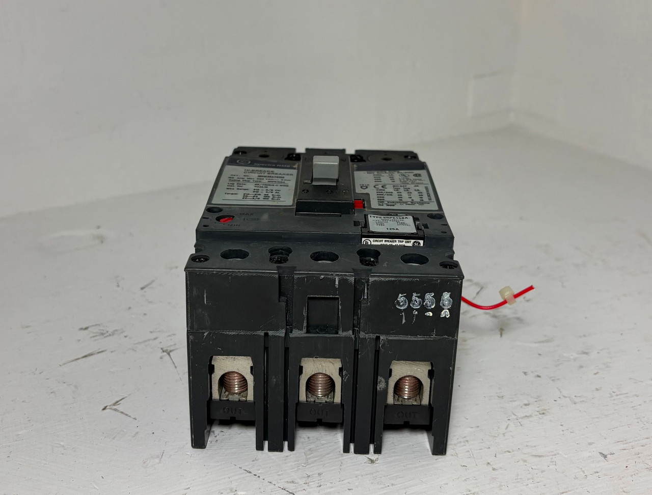 GE SEHA36AT0150 150A Spectra Circuit Breaker w/ 125 Amp Plug 3P General Electric (EM5916-1)