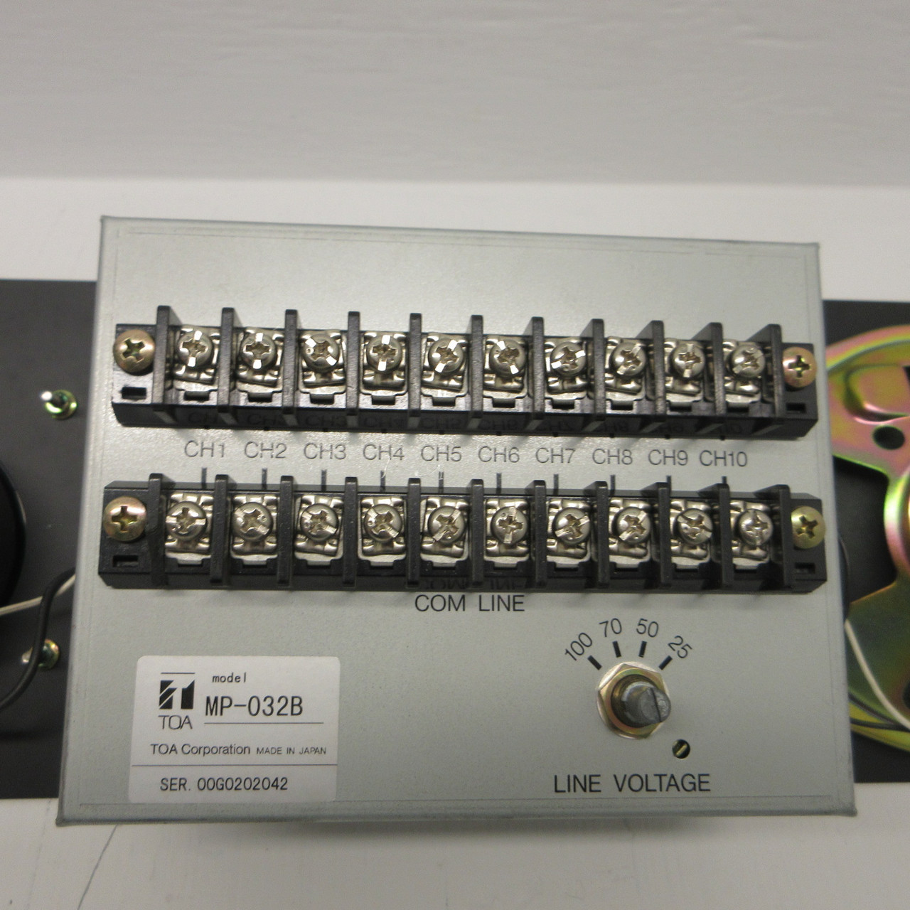 TOA Corporation MP-032B Monitor Panel 10-Channel Amplified Rack MP032B BST-23 (AH1279-1)