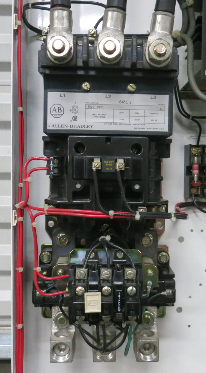 Allen Bradley 2100 Centerline Size 5 Starter 400 Amp Fusible 64" MCC Bucket 400A (BJ1102-2)