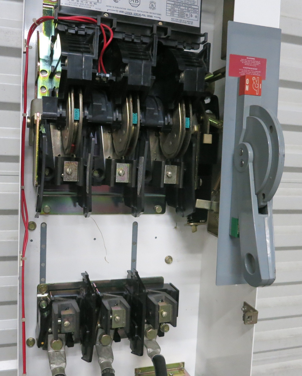 Allen Bradley 2100 Centerline Size 5 Starter 400 Amp Fusible 64" MCC Bucket 400A (BJ1102-2)