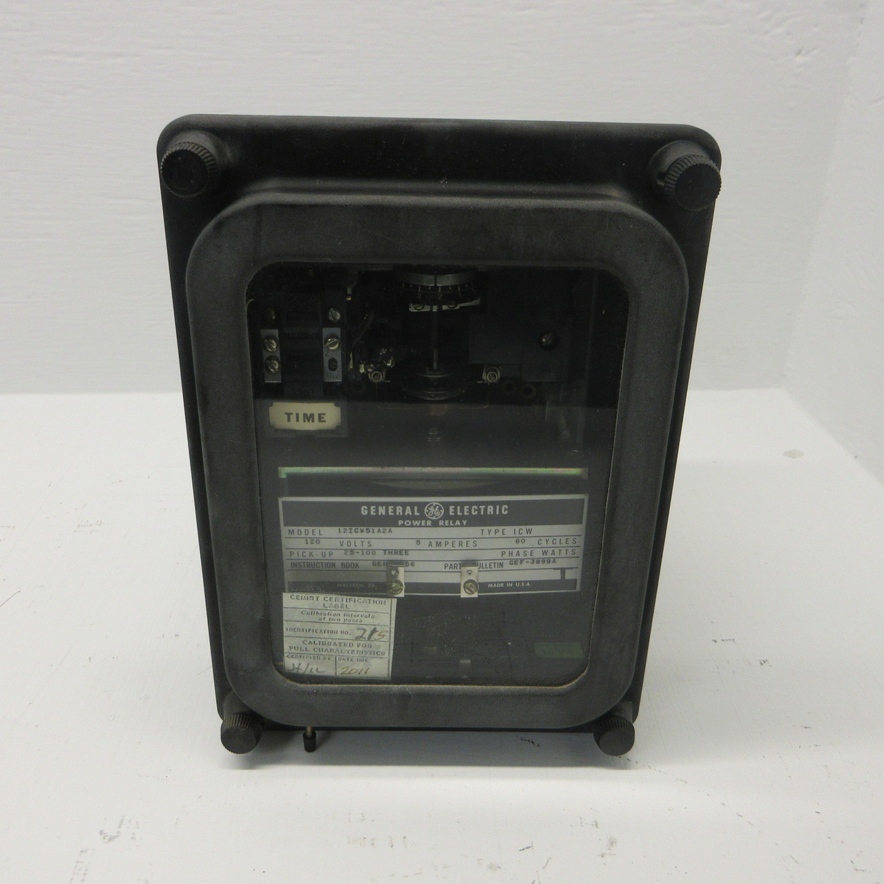 General Electric GE 12ICW51A2A Power Relay Type ICW 120VAC 5 Amp Pick-Up 25-100 (AH1287-2)