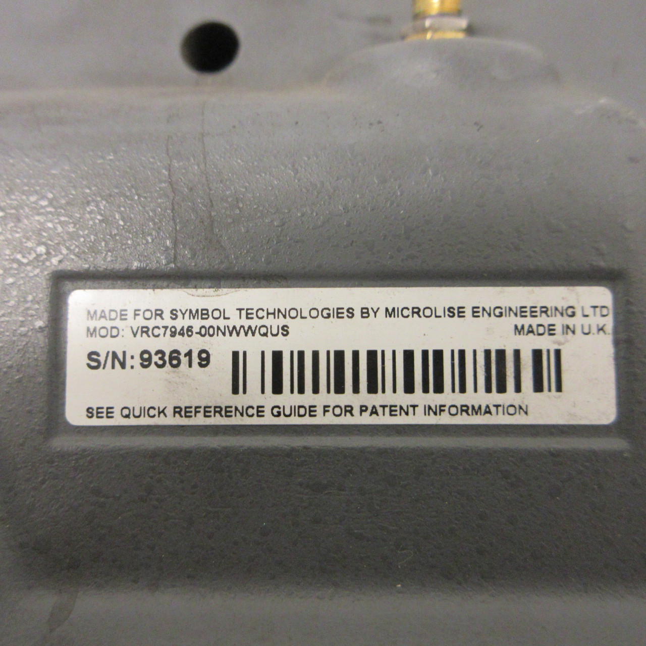 Symbol VRC7946-00NWWQUS Fixed Vehicle Mount Data Terminal Operator Interface 60W (AH1288-1)